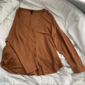 Forever 21 button up flowy top